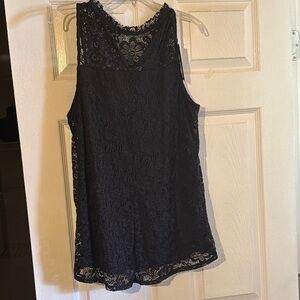 Apt. 9 Black Lace Sleeveless Tank Top
